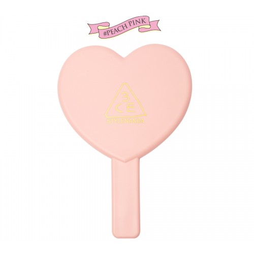 3CE Love Heart Hand Mirror #ชมพู