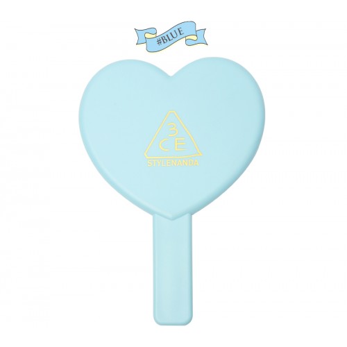 3CE Love Heart Hand Mirror #ฟ้า