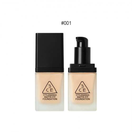 3CE Matte Fit Foundation SPF50+PA+++ #001 ผิวขาว