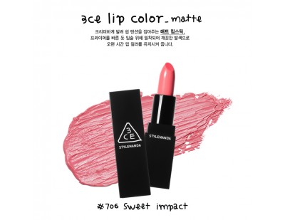 3CE Matte Lip Color #706 Sweet impact