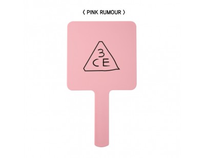 3CE Mini Hand Mirror #Pink Rumour [ กระจกขนาดใหญ่ ]