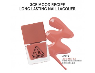 3CE Mood Recipe Long Lasting Nail Lacquer #‎PK23