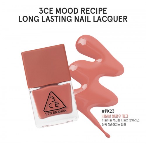 3CE Mood Recipe Long Lasting Nail Lacquer #‎PK23