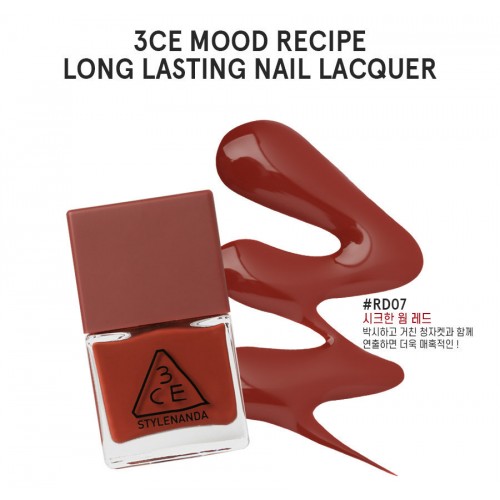 3CE Mood Recipe Long Lasting Nail Lacquer #RD07