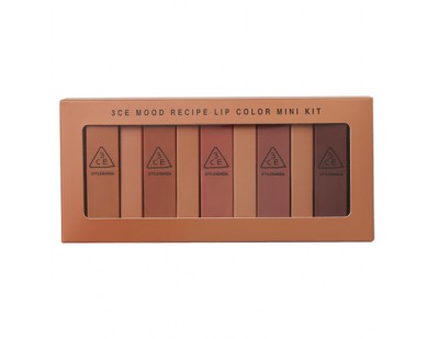 3CE Mood Recipe Lip Color Mini Kit 5 pc.