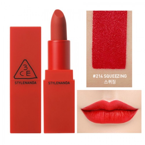 3CE Red Recipe Lip Color #214 Squeezing