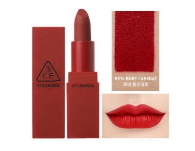 3CE Red Recipe Lip Color #215 Ruby Tuesday