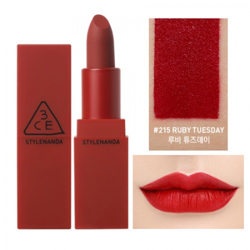 3CE Red Recipe Lip Color #215 Ruby Tuesday