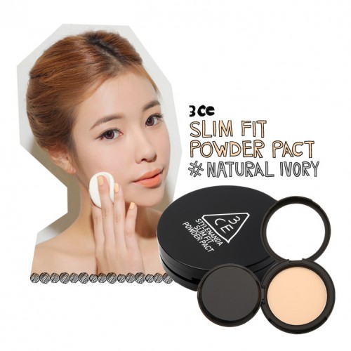 3CE Slim Fit Powder Pact #Natural Ivory