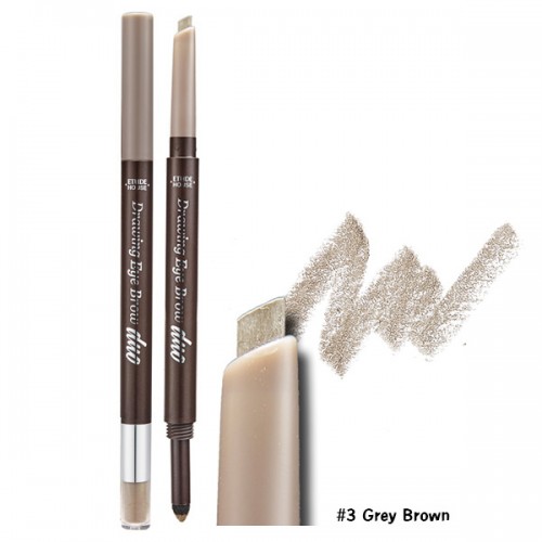 Etude House Drawing Eye Brow Duo #3 น้ำตาลเทา