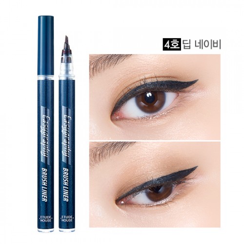 Etude House Drawing Show Easygraphy Brush Liner #4 น้ำเงินเข้ม