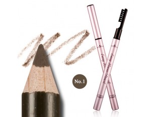 Etude House Easy Brow Pencil #1 น้ำตาลเข้ม