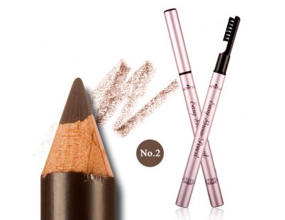 Etude House Easy Brow Pencil #2 น้ำตาลอ่อน