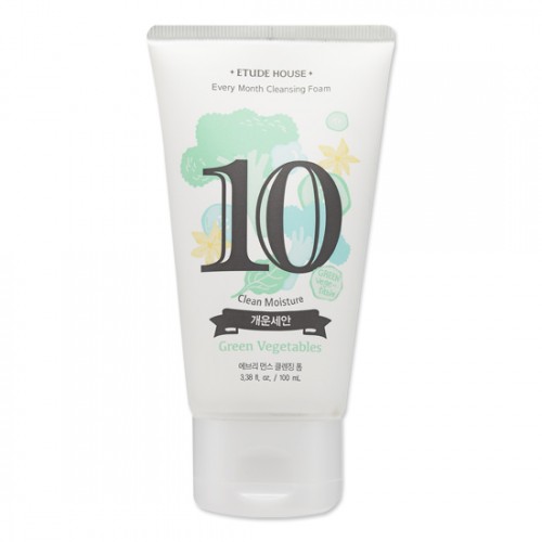 Etude House Every Month Cleansing Foam #10 Green Vegetables