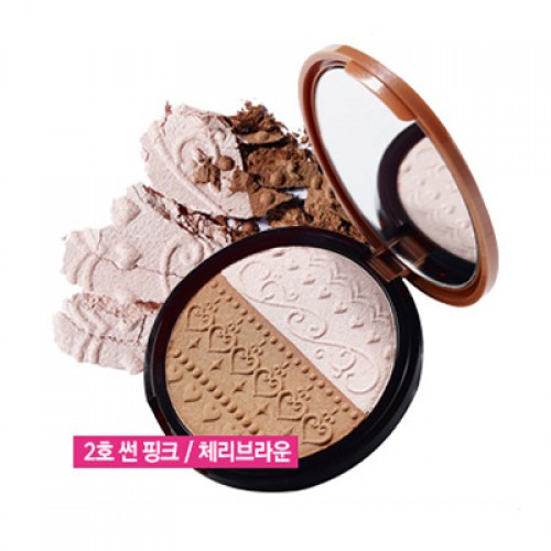 Etude House V Line Slim Maker #2 Sun Pink / Cherry Brown