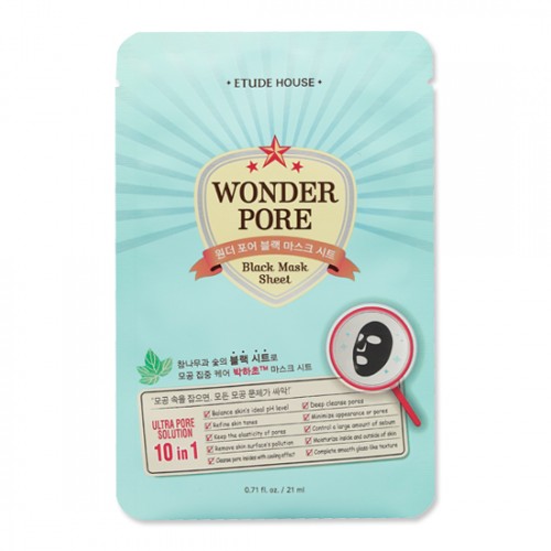 Etude House Wonder Pore Black Mask Sheet