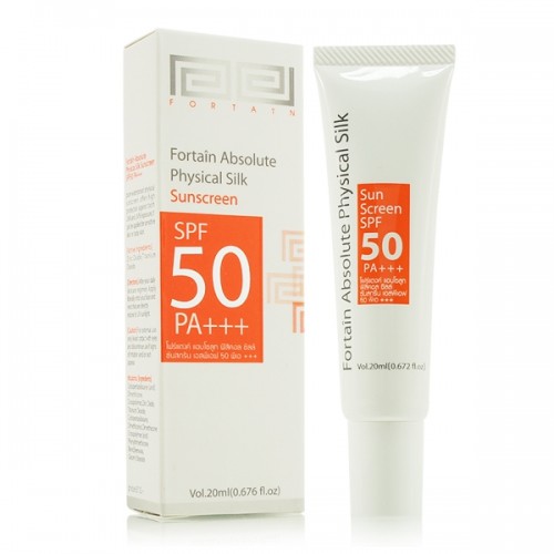 Fortaîn Absolute Physical Silk Sunscreen SPF50 PA+++ 20 ml.