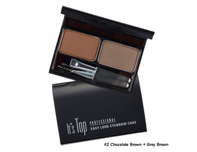 It's Skin It's Top Professional Eyebrow Cake #2 Chocolate Brown + Grey Brow