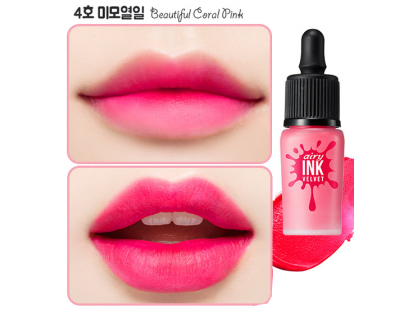 Peripera Airy Ink Velvet #04 Beautiful Coral Pink