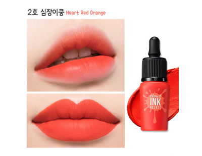 Peripera Cloud Ink Velvet #02 Heart Red Orange