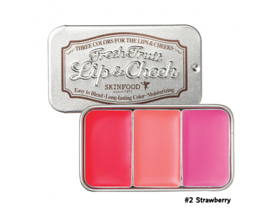 Skinfood Fresh Fruit Lip & Cheek Trio #2 Strawberry