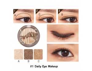 Skinfood Mineral Sugar Triple Shadow #1 Daily Eye Makeup