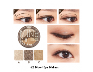 Skinfood Mineral Sugar Triple Shadow #2 Mood Eye Makeup