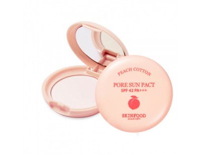 Skinfood Peach Cotton Pore Sun Pact SPF42 PA+++ #2 Pink