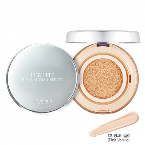 Skinfood Pore Fit Pure Skin Cushion SPF50+ PA+++ #1 Pink Vanilla