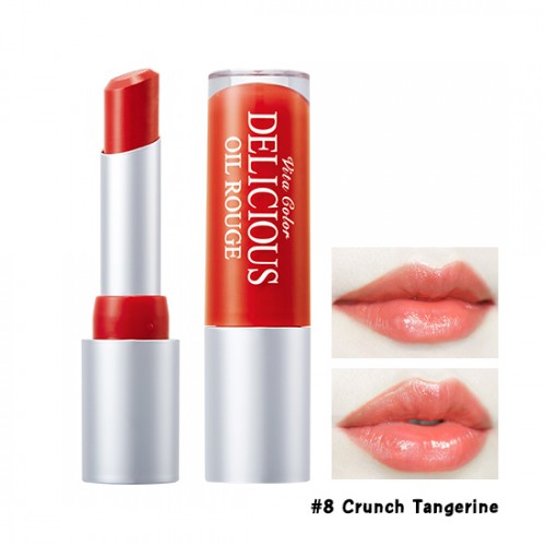 Skinfood Vita Color Delicious Oil Rouge #8 Crunch Tangerine