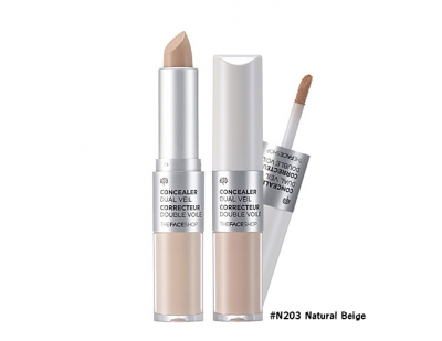 TheFaceShop Concealer Dual Veil Correcteur Double Voile #N203 Natural Beige