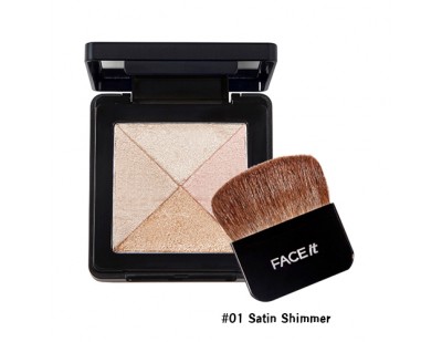 TheFaceShop Lesson 04 Artist Cube Blusher #01 Satin Shimmer