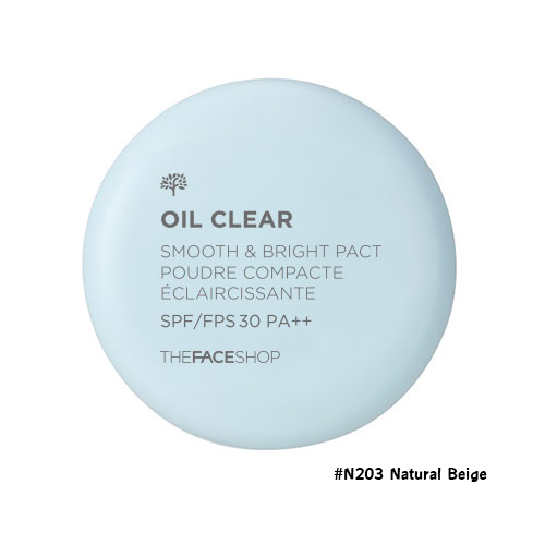 TheFaceShop Oil Clear Smooth & Bright Pact SPF30 PA++ #N203 Natural Beige
